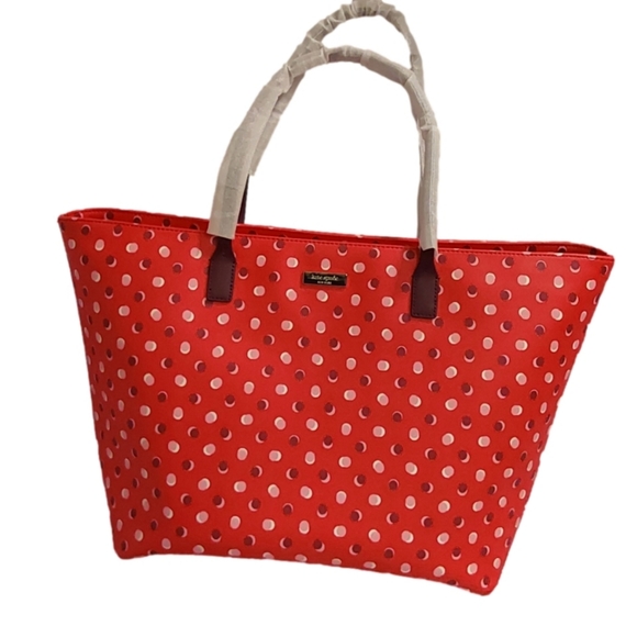 KATE SPADE MULTICOLORED FIESTA  ZIPPER TOTE BAG - Picture 3 of 5